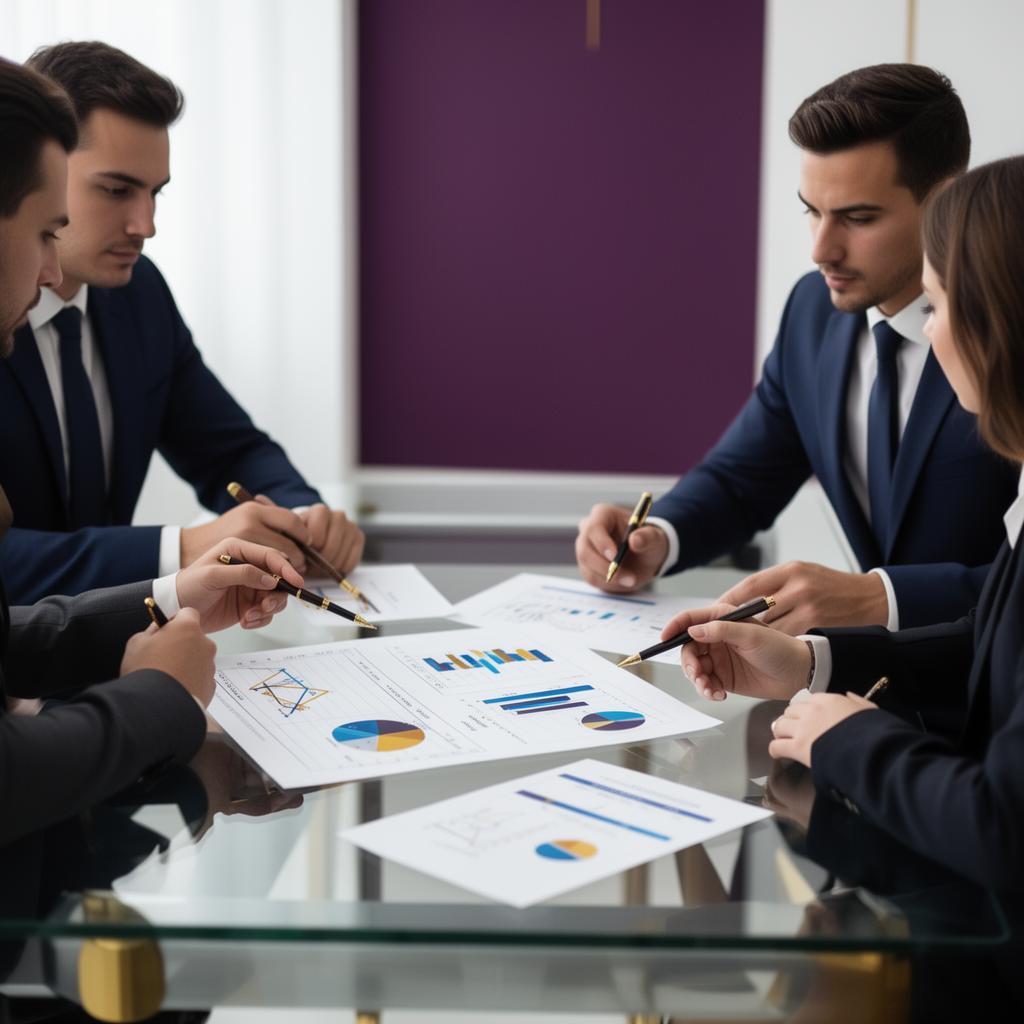 Finguard Solutions consulting team reviewing financial reports